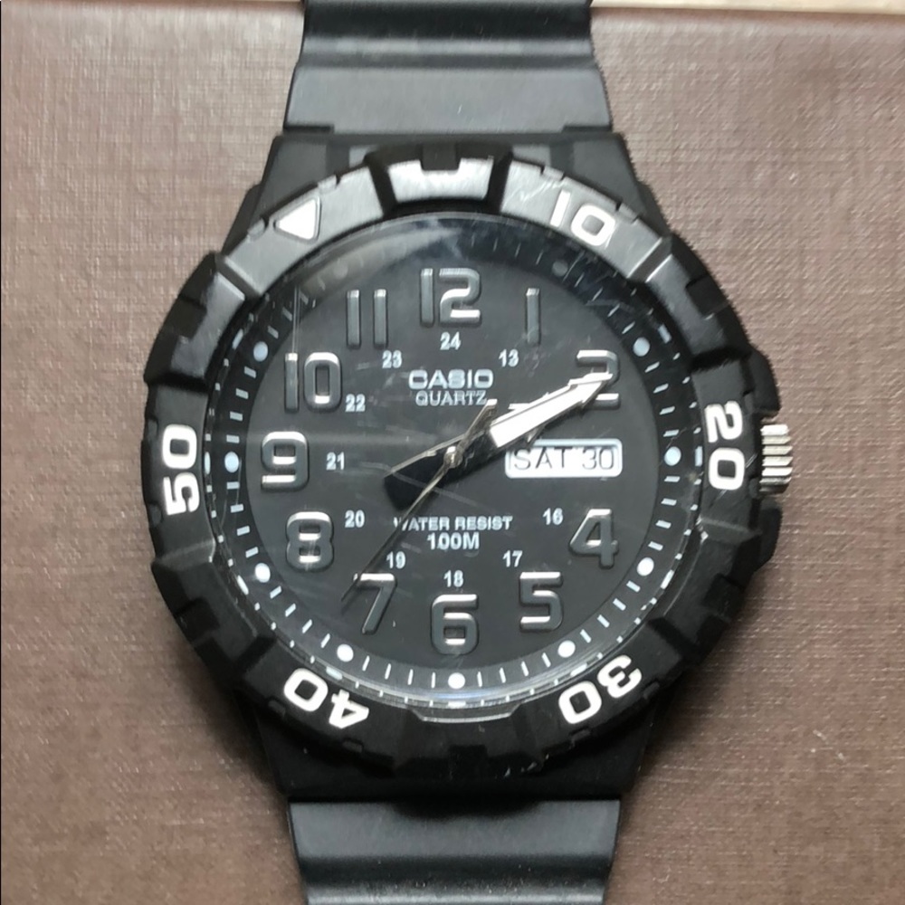 Black Casio watch